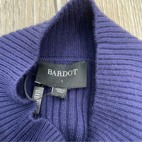 Bardot Long Sleeve Ribbed Sweater Minidress - Picture 7 of 12